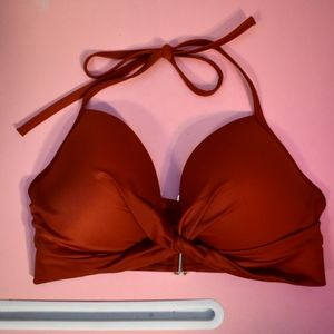 Shade & Shore Rust Color Swim Top | Size 34D | GUC